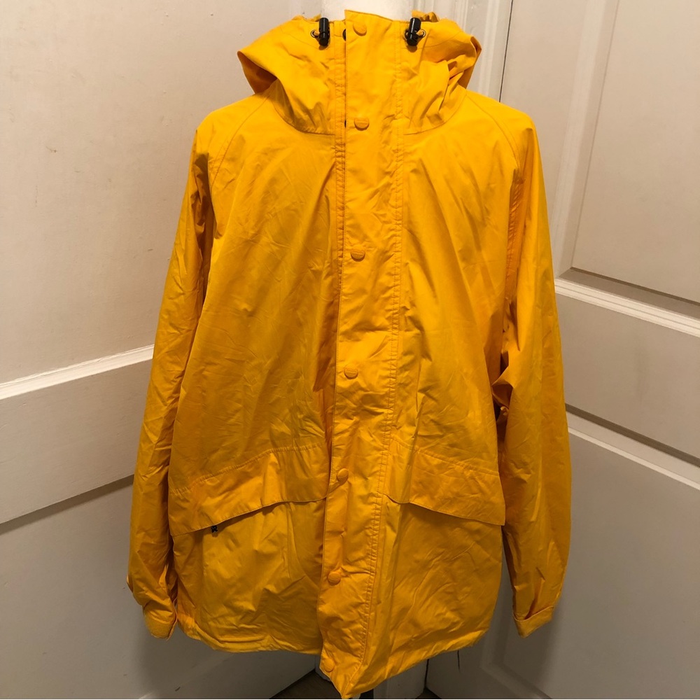 Ll bean stowaway mens sailing windbreaker raincoat size xl